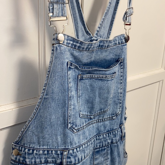 SHEIN Curve 2XL Washout Overalls - Picture 14 of 15